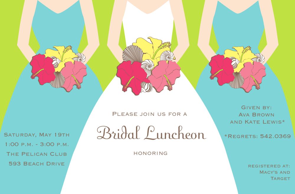 Beach Maids Invitation