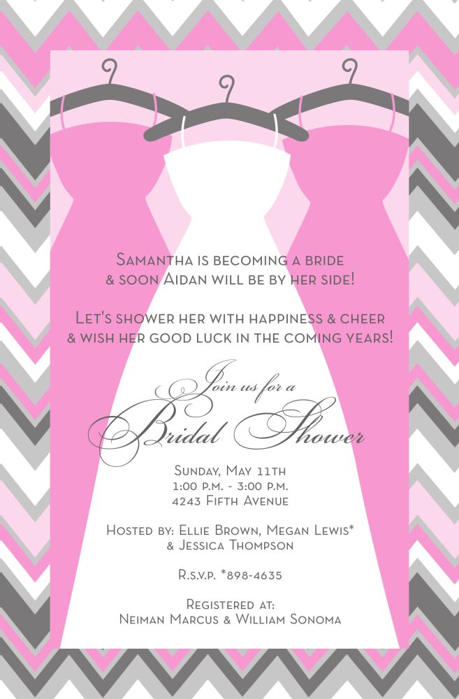 Chevron Maids Invitation
