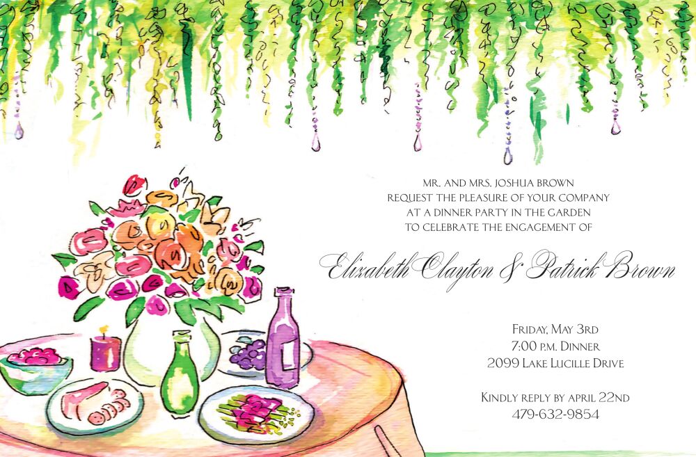 Garden Table Invitation