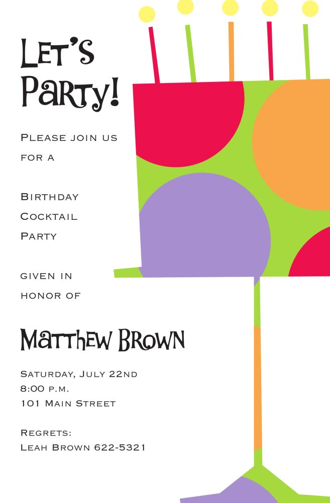 Cake Spot Invitation