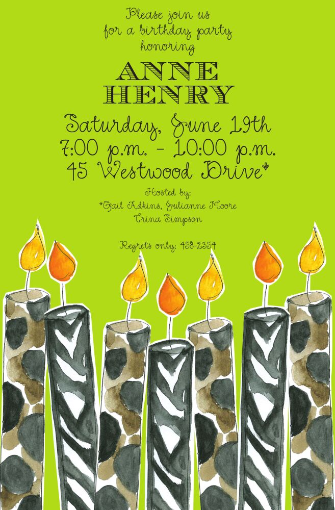Candle Craze Invitation