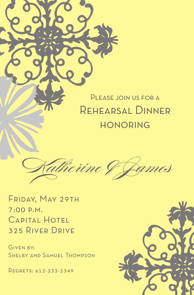 Deco Corners Invitation