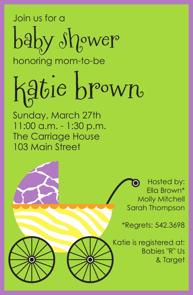Wild Buggy Invitation