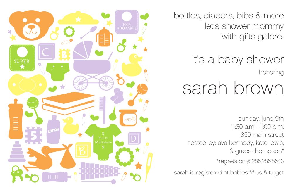 Baby Shapes Invitation