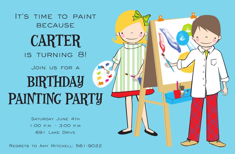 Art Kids Invitation