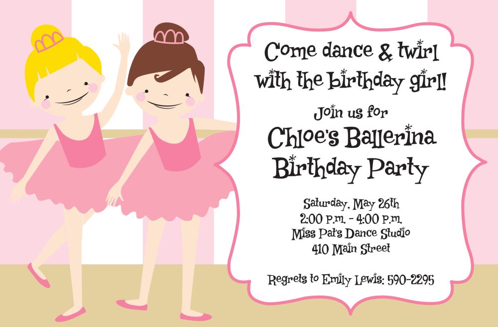 Tiny Dancers Invitation