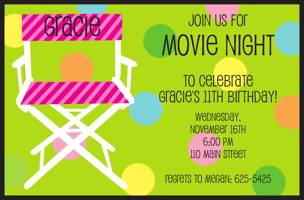 Director's Chair Invitation