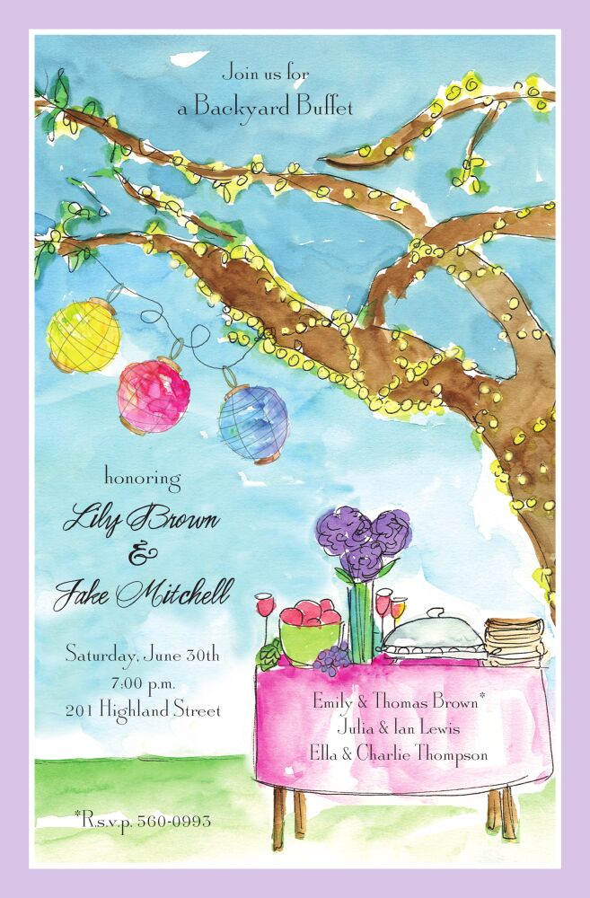Enchanted Buffet Invitation