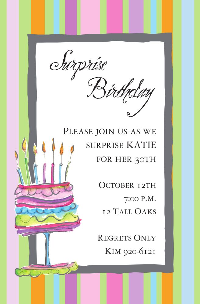 Happy Birthday Invitation
