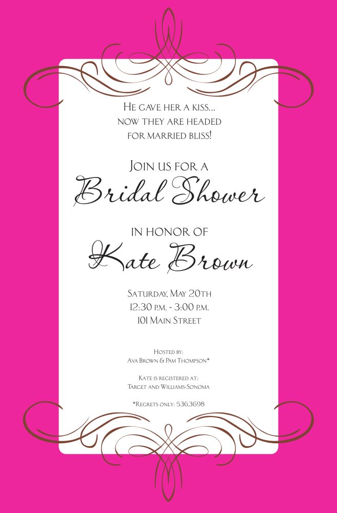 Milan Pink Invitation