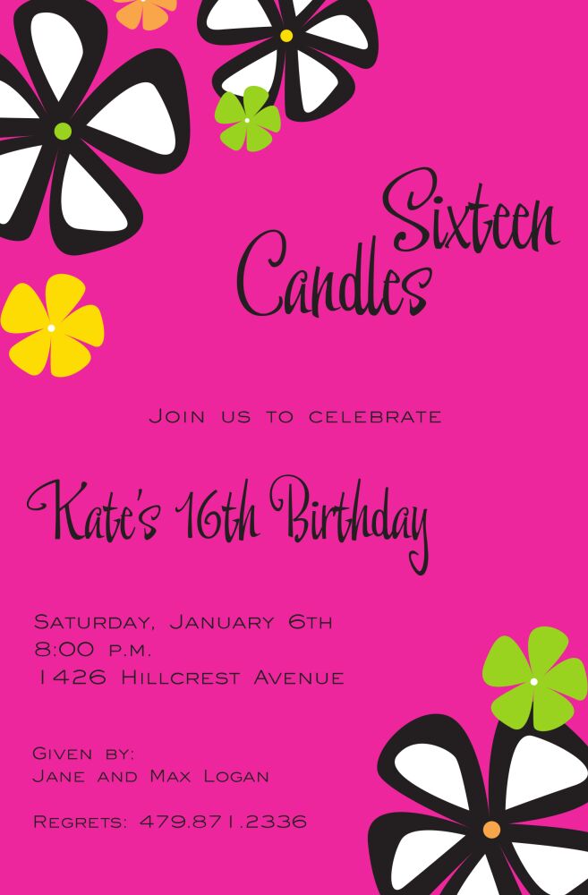 Floral Gems Invitation