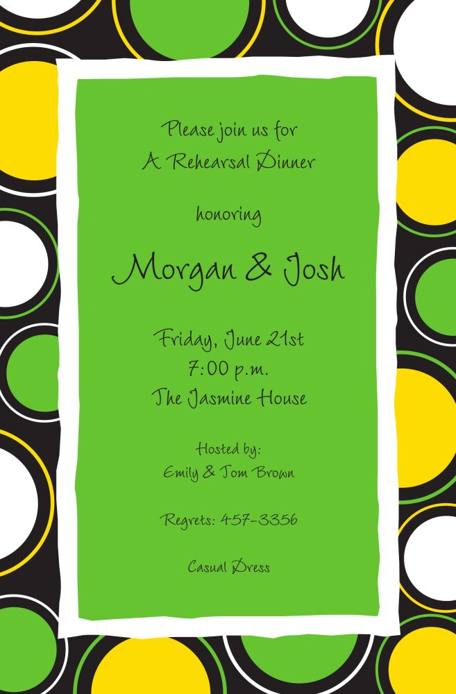 Springs Black Invitation