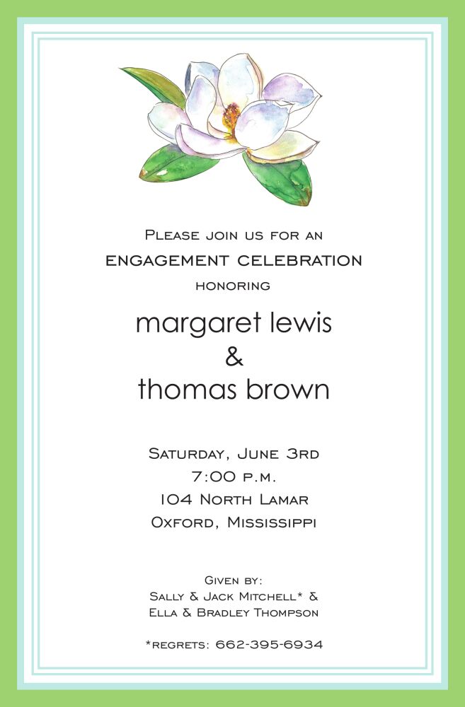 MS Magnolia Invitation