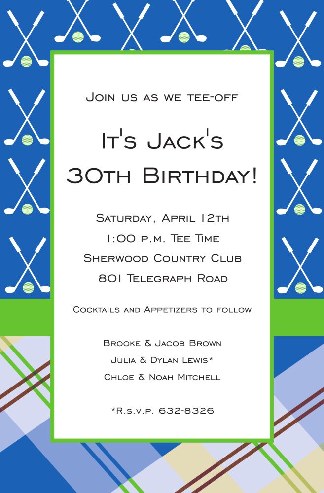 Golf Mix Invitation