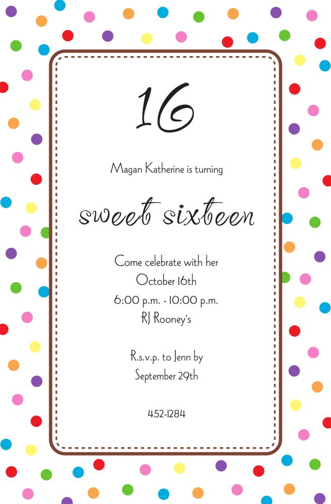 Happy Dot Invitation