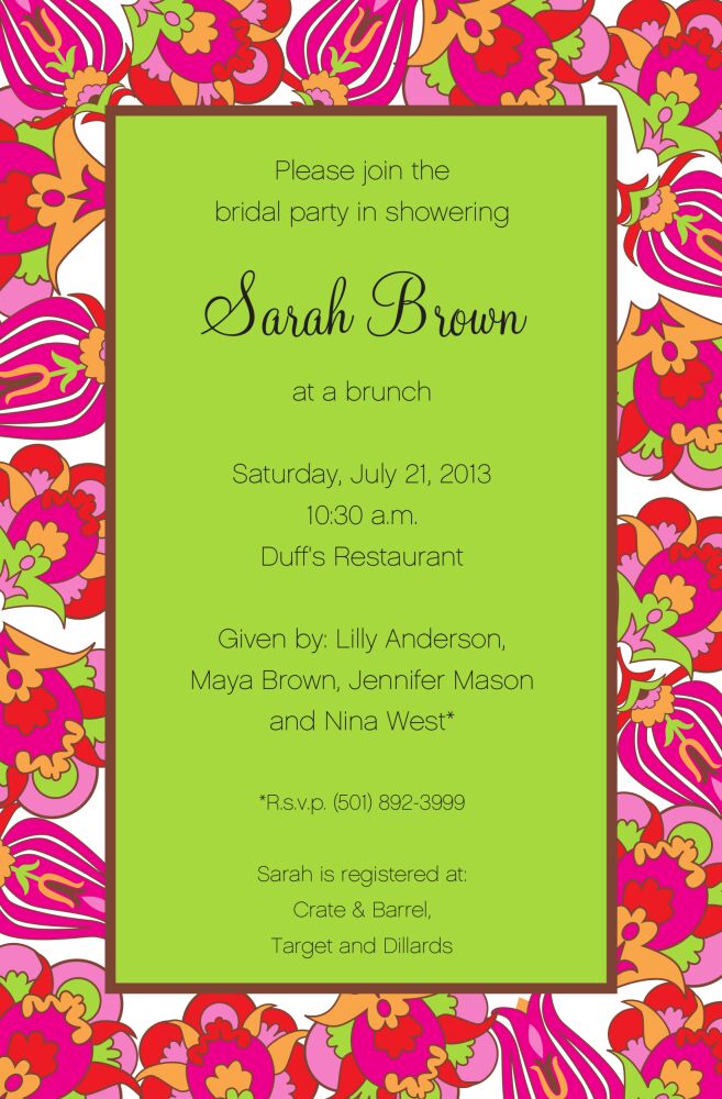 Sassafras Invitation
