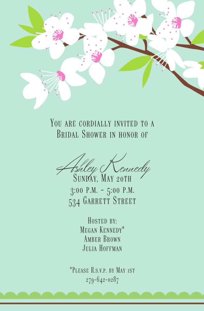 Cherry Blossoms Invitation