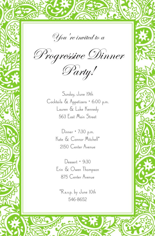 Tattoo Green Invitation