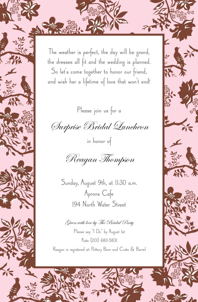 Toile Invitation