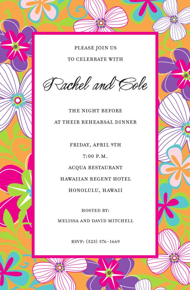 Crazy Floral Invitation