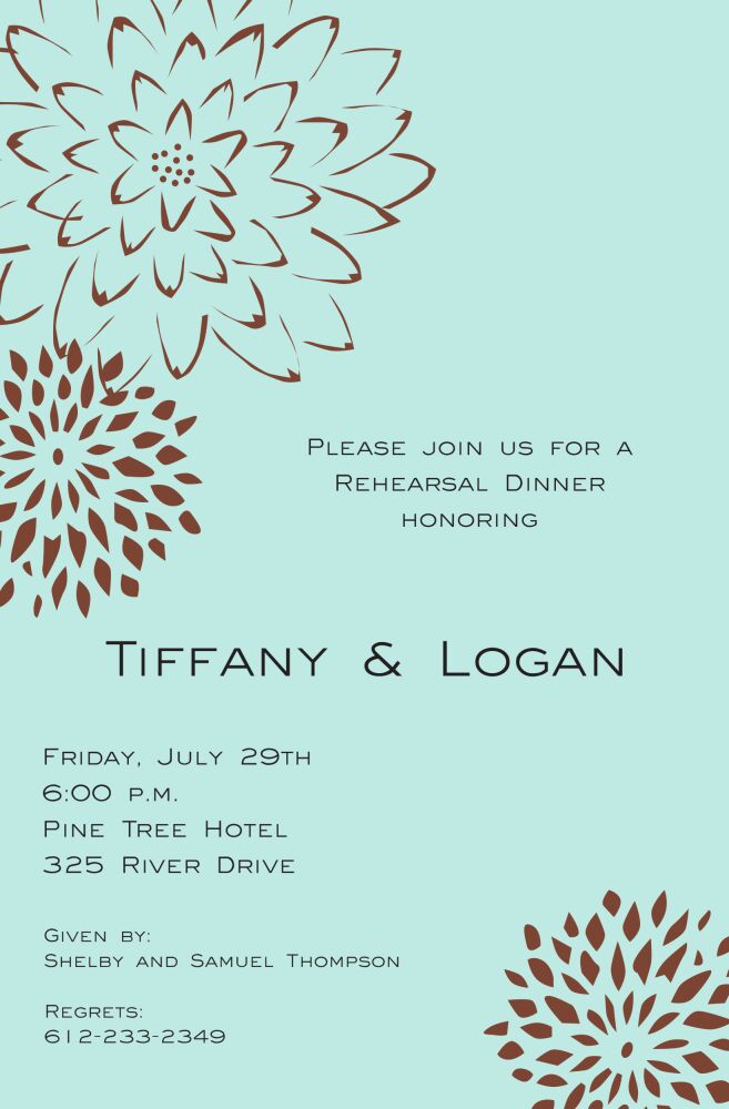 Flower Burst Invitation