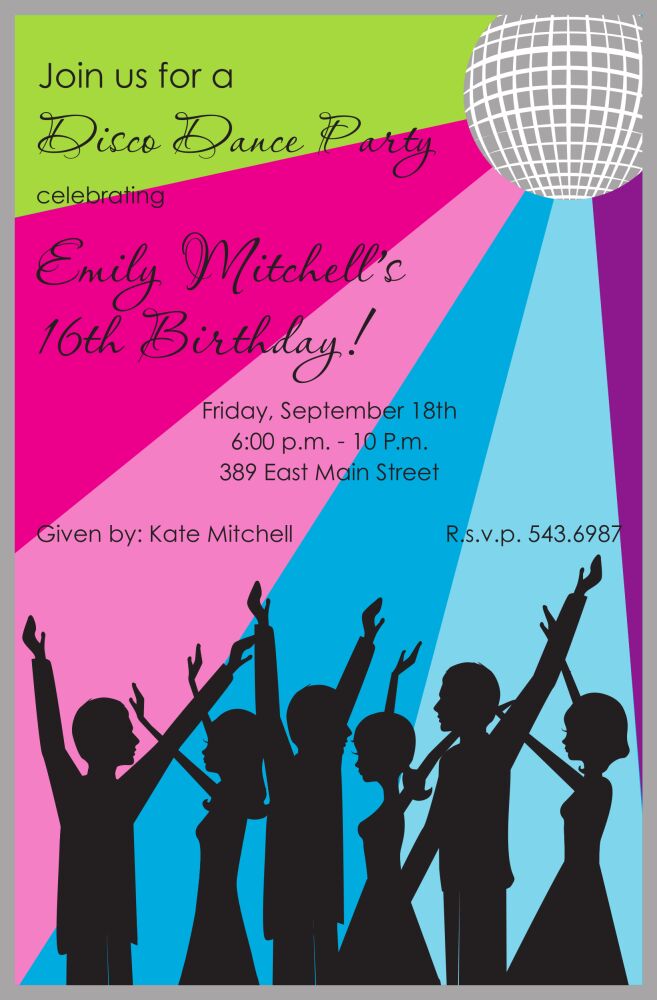Disco Invitation