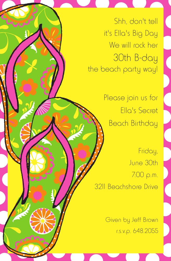 Flips Madness Invitation