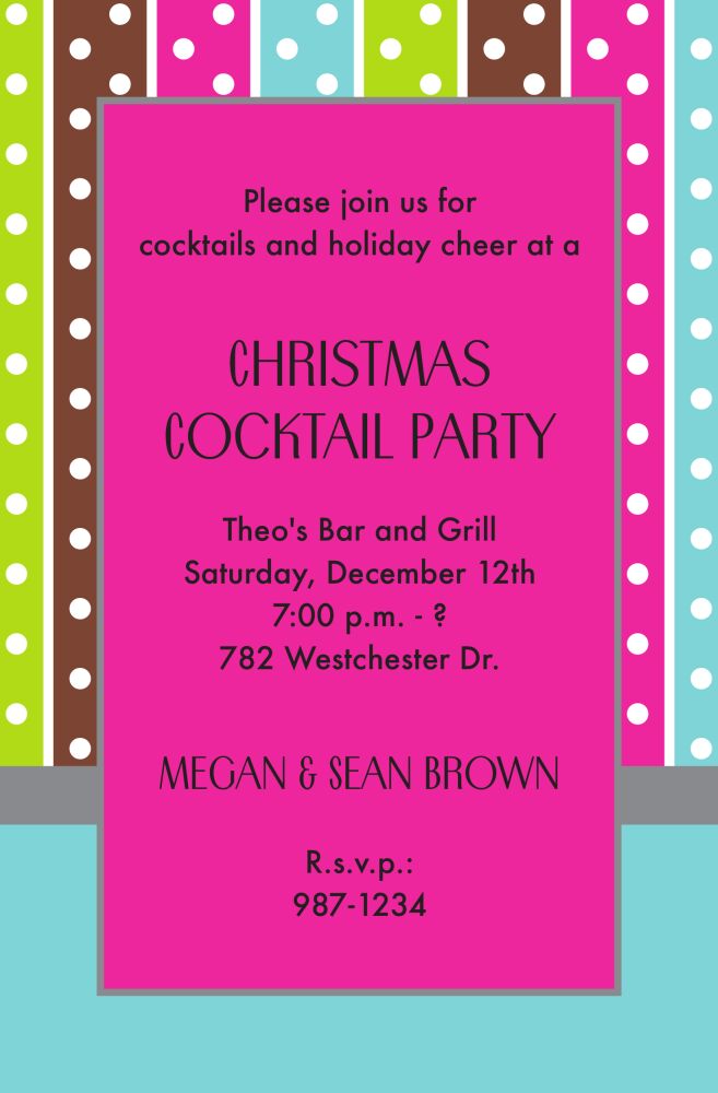 Dotty Cool Invitation