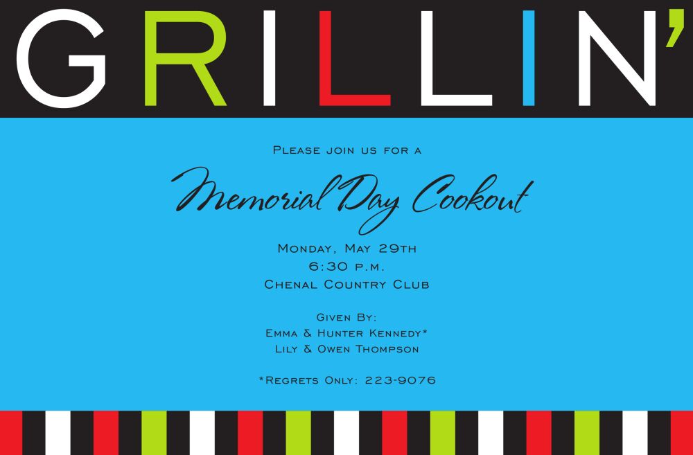 Grillin' Invitation
