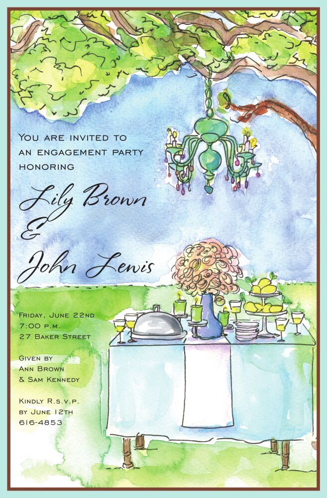 Elegant Outdoor Invitation