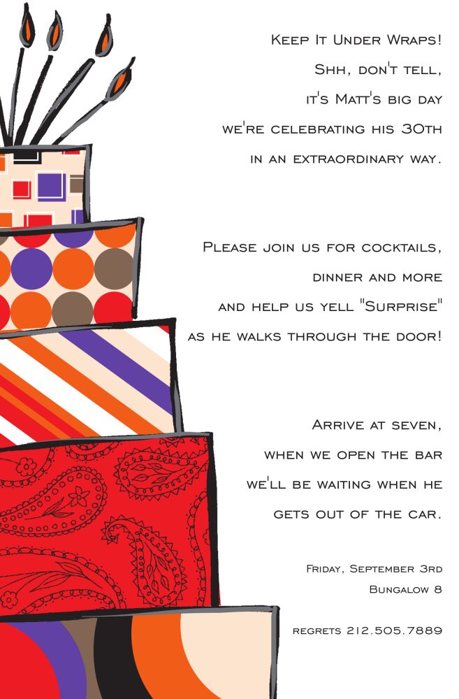 Metro Birthday Invitation