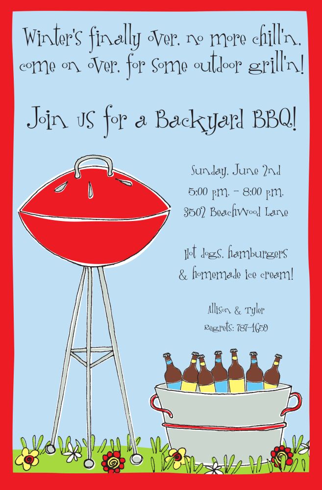 Grill & Chill Invitation