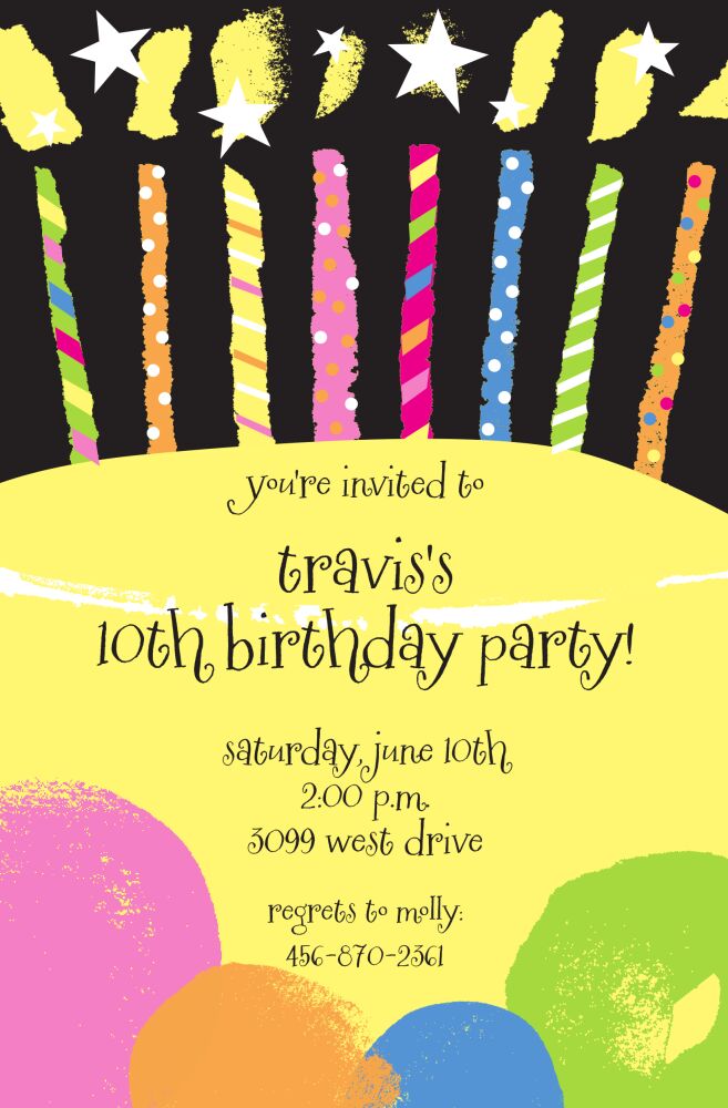Candles Invitation