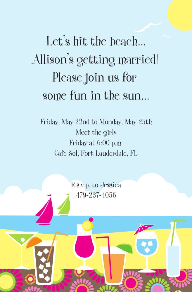 Summer Sips Invitation