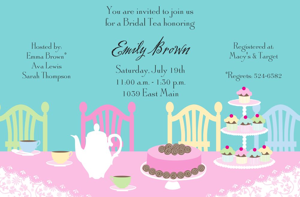 Tea Table Invitation