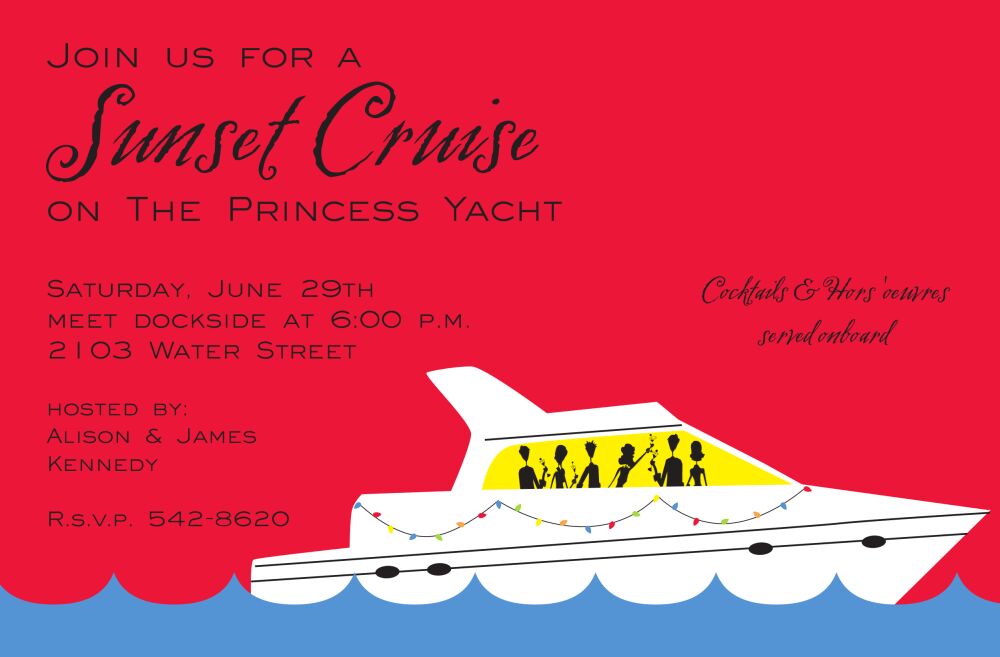 Party Yacht Invitation