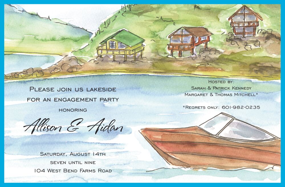 Lake Scene Invitation