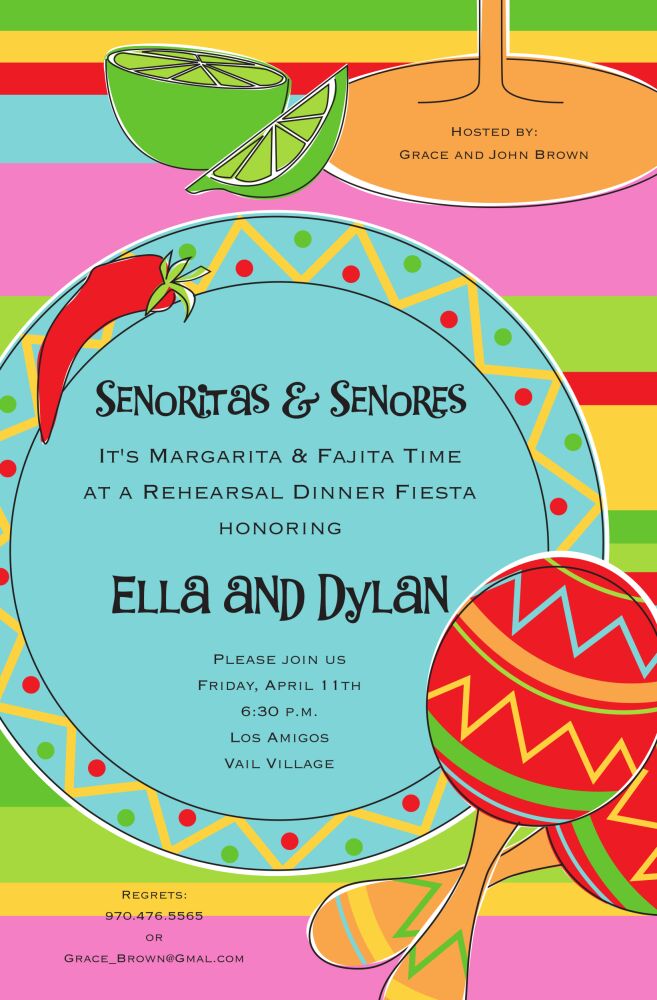Fiesta Place Setting Invitation