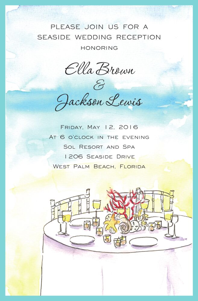 Elegant Beach Invitation