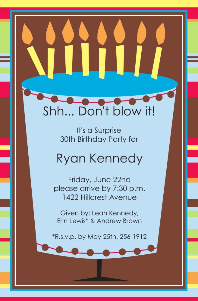 Cake Time Invitation