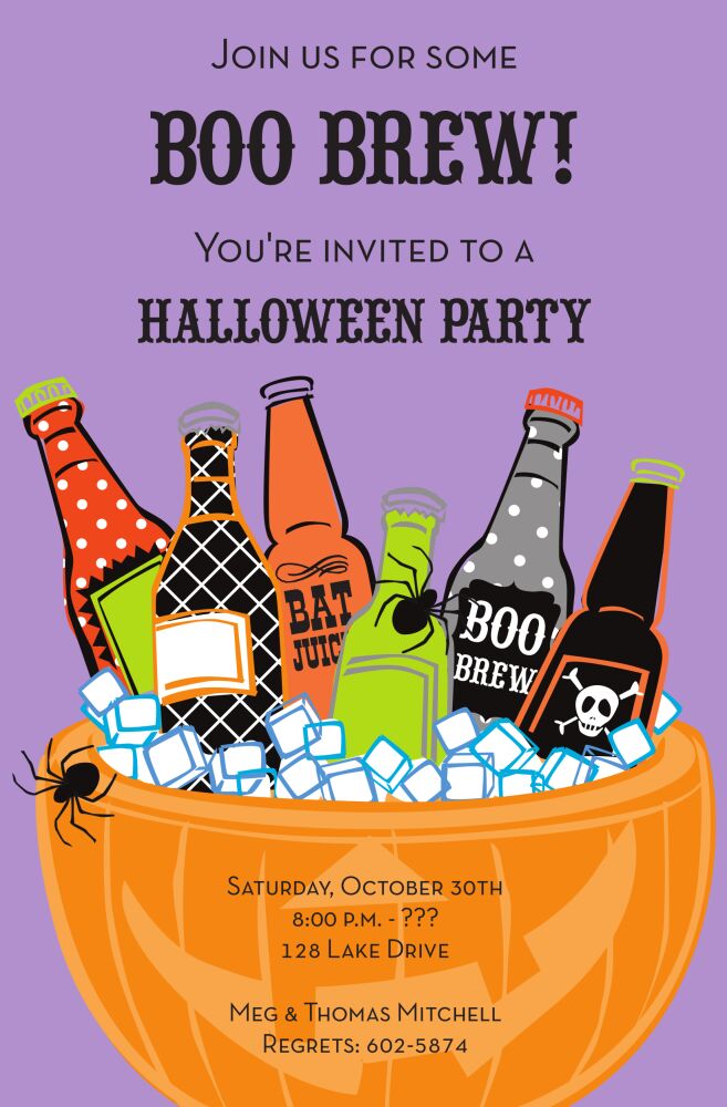 Spooky Suds Invitation