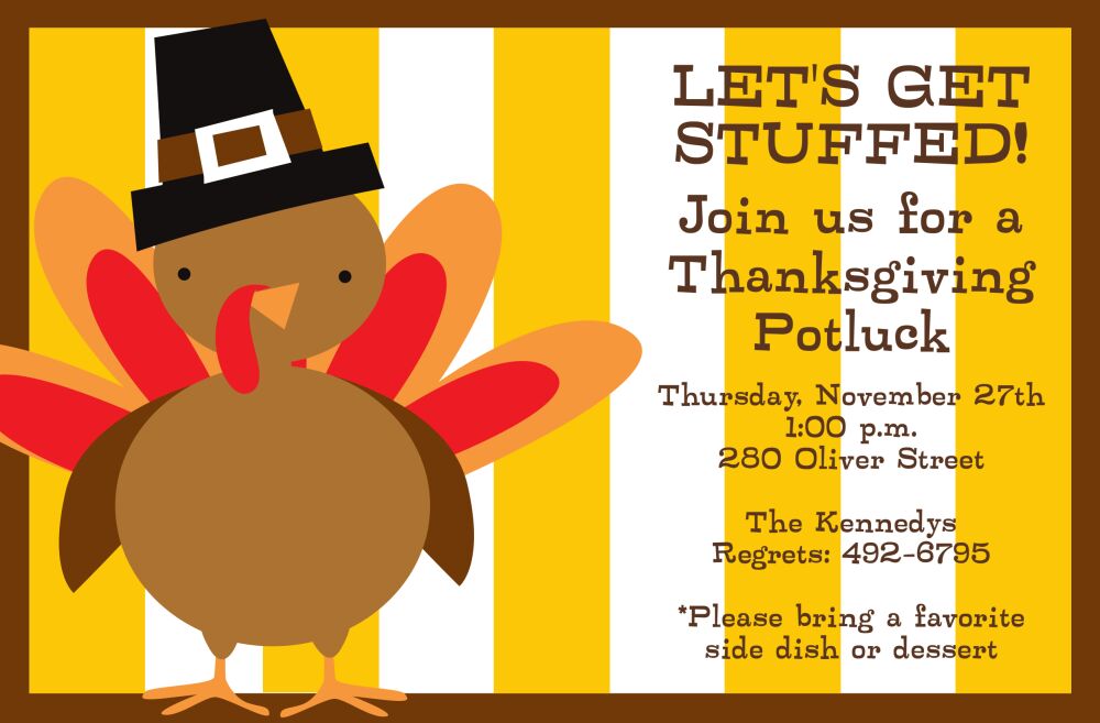 Sweet Turkey Invitation