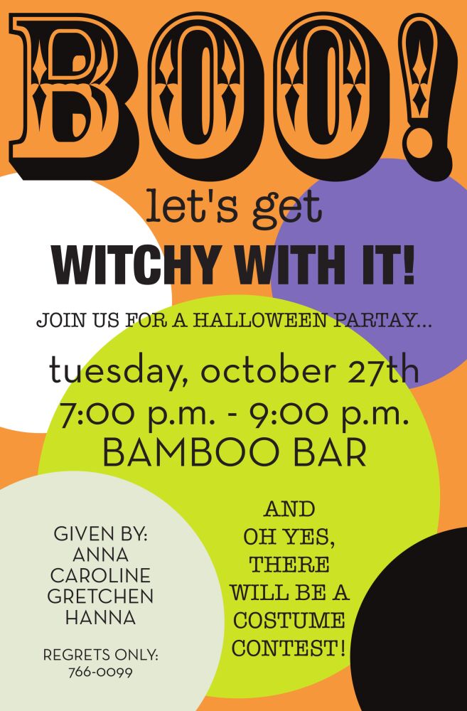 Boo Spots Invitation