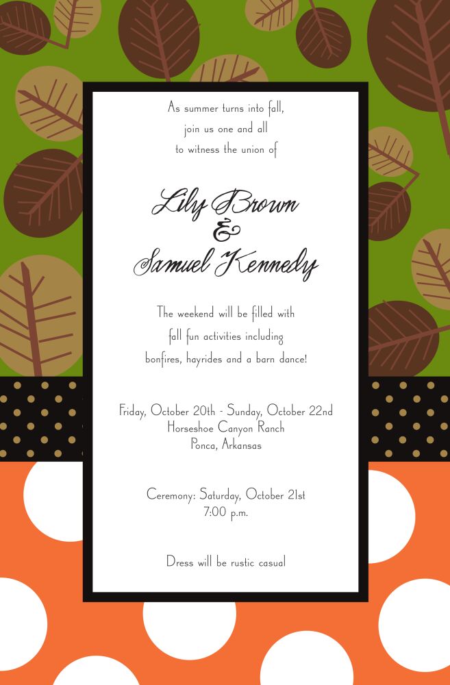 Leaf Mix Invitation