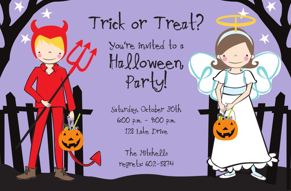 Angel & Devil Invitation