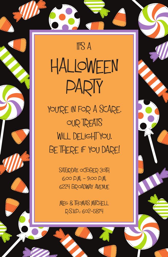 Sweet Halloween Invitation