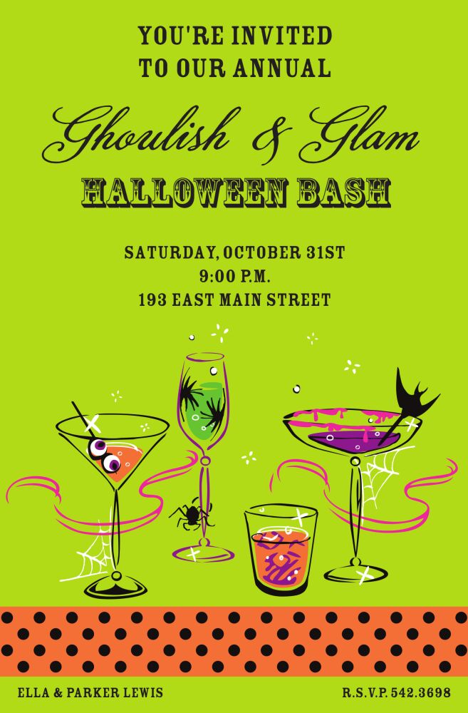 Killer Drinks Invitation