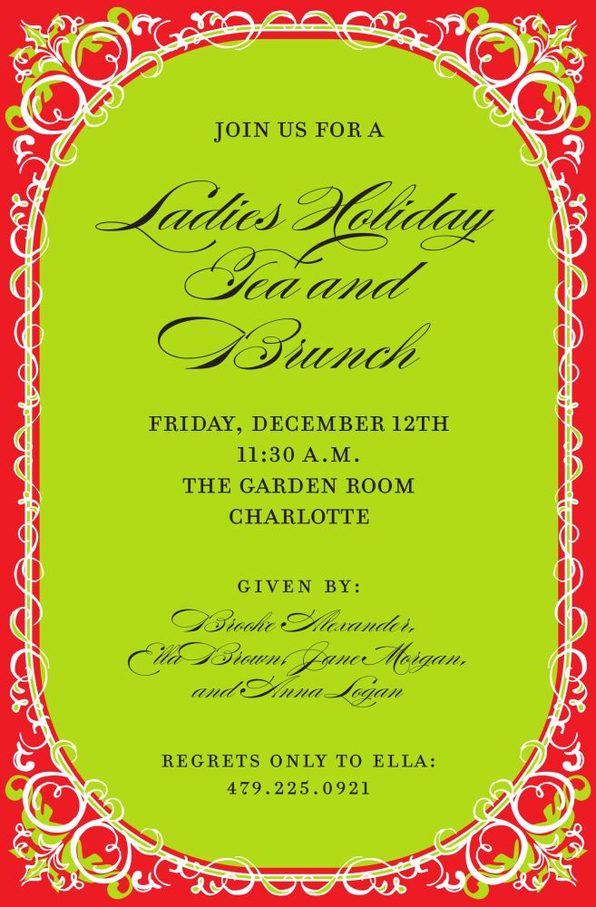 Jolly Trim Invitation