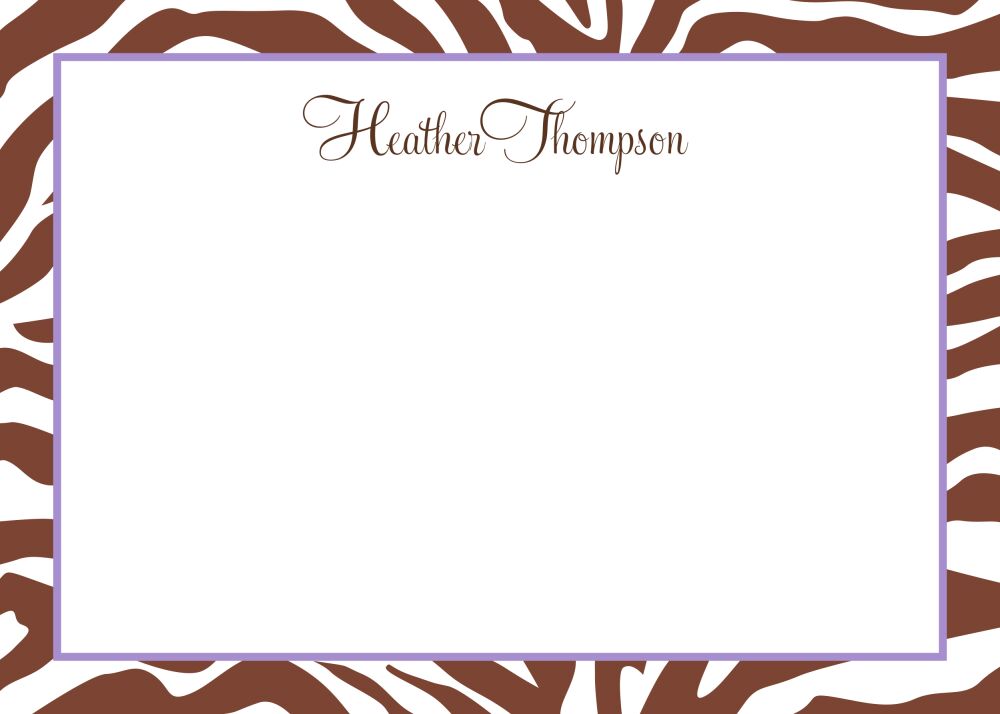 Lilac Zebra Flat Note