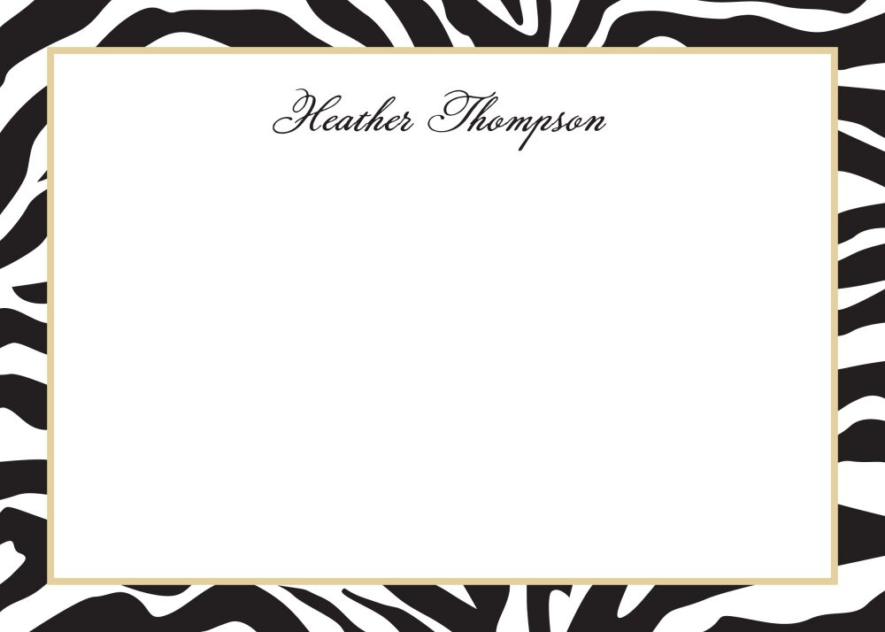 Natural Zebra Flat Note